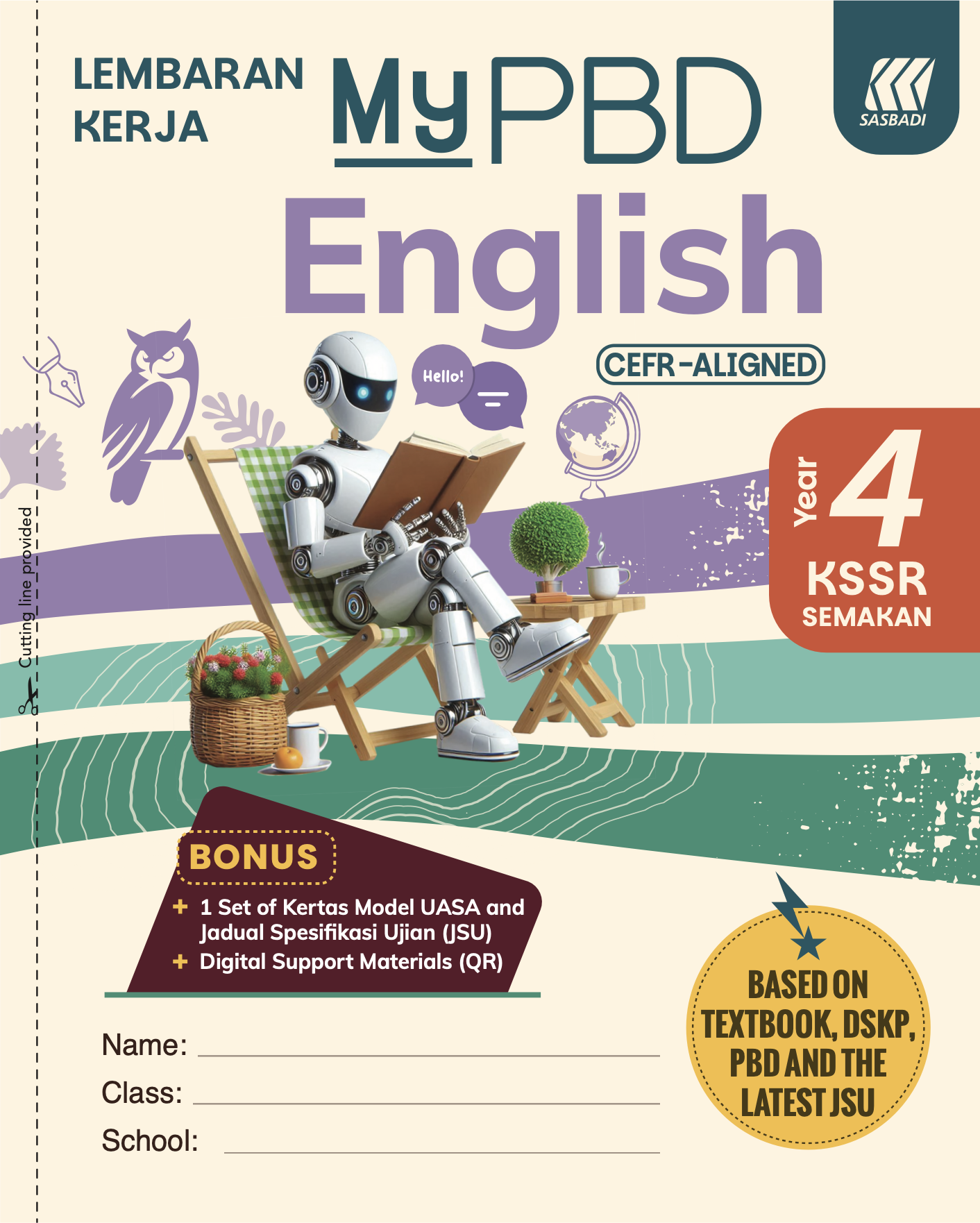 Lembaran Kerja MyPBD KSSR English Year 4 Cover
